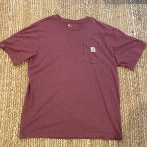 Carhartt Men's Burgundy Short Sleeve Tee
